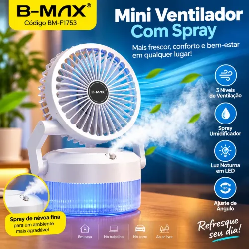 Mini Ventilador e Umidificador 