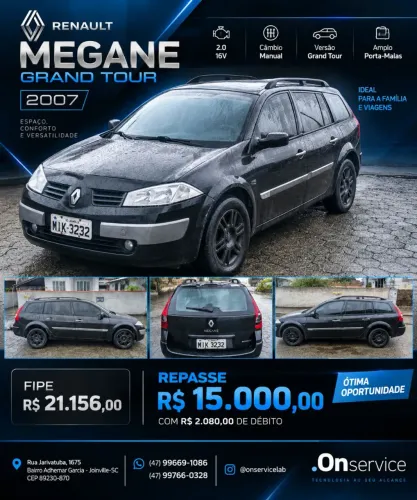 Renault Megane Grand Tour Dynam. Hi-flex 1.6 16V 2008