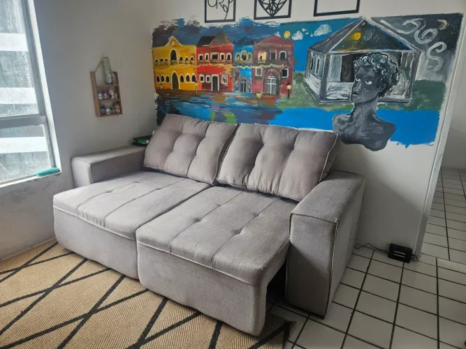 Sofa retrátil e inclinável 2 lugares