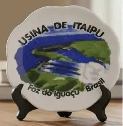 Souvenir - pratinho decorativo - lembrança de Foz do Iguaçu-PR
