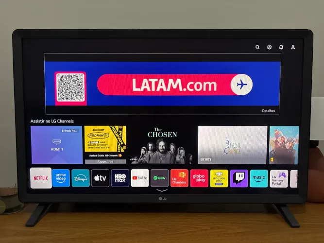 SmartTV LG 32 pol com controle remoto sem defeito