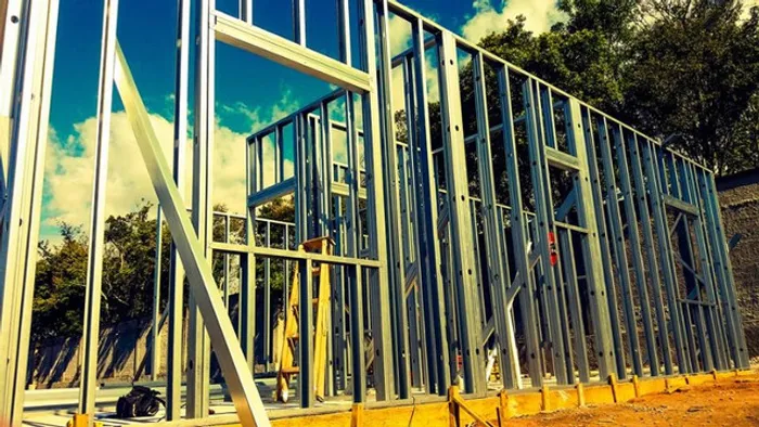 Steel frame construção rápida e sofisticada
