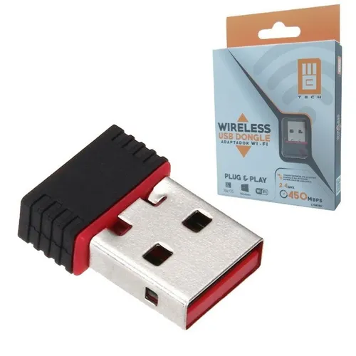 Adaptador Receptor Wifi Wireless Computador Pc Notebook Wi Fi Usb
