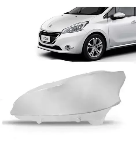 Lente Farol Peugeot 208 Esquerdo 2012 2013 2014 2015 16 2017