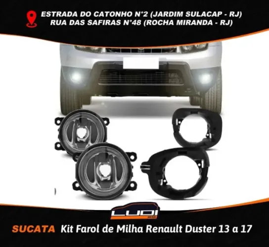 Kit farol de milha Renault Duster 2013 a 2017