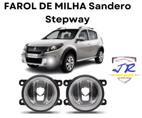 Par Farol Milha Sandero Stepway 2008 09 10 11 12 13 14 15 16