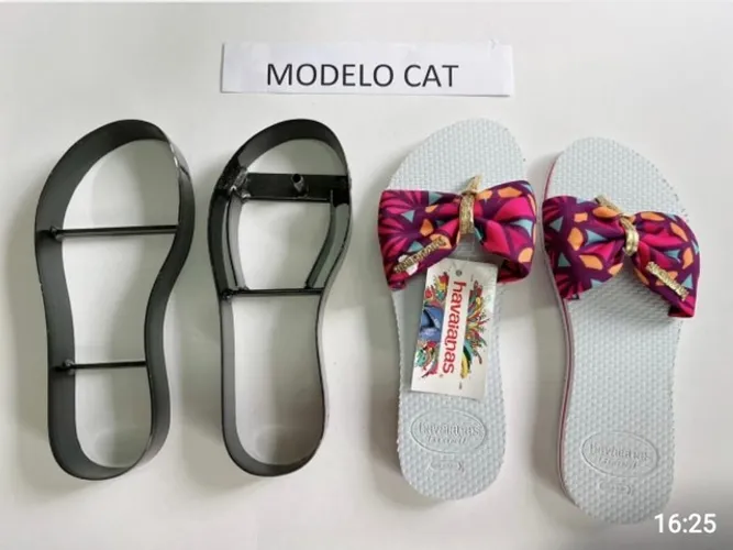 Facas de fazer chinelo modelo cat