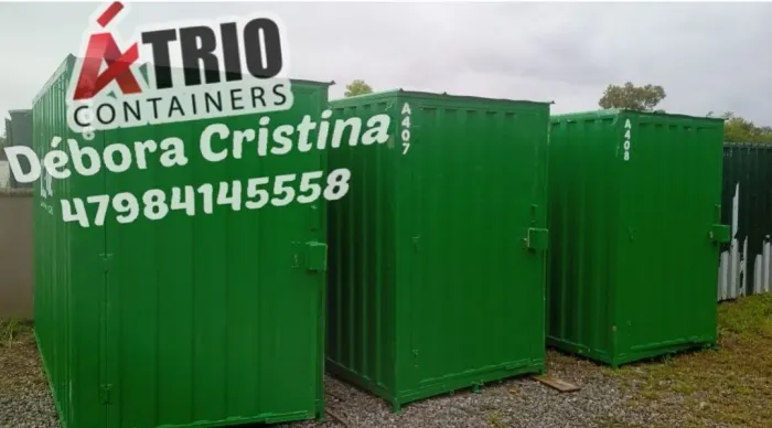 Container com Fechadura tetra 3x1.5x2.20