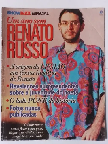 Revista Showbizz especial - Um ano sem Renato Russo