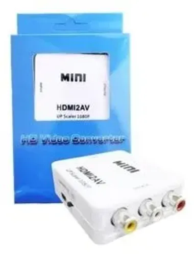 CONVERSOR HDMI 1080P PARA AV RCA áudio e vídeo