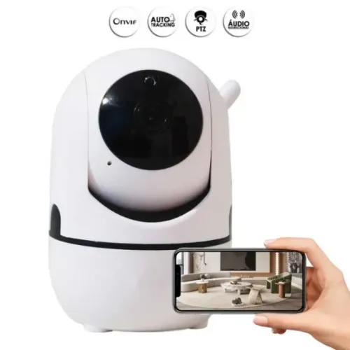 Babá Eletrônica Câmera Wifi Visão Noturna Audi Android Ios
