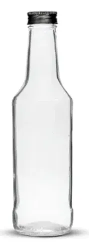 Garrafa Ice 275ml com tampa rosqueável preta