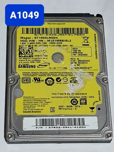Placa Hd 1 Tb St1000lm024 - Cod: A1049