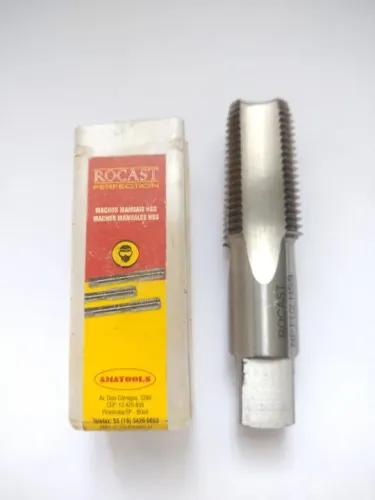 Macho manual npt aço rápido hss 1/2 npt - Rocast