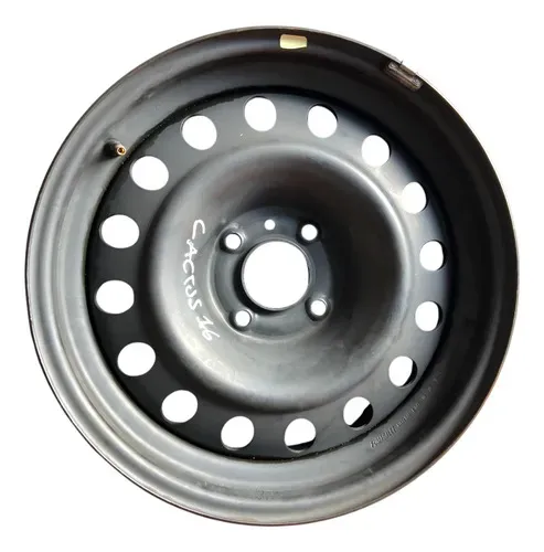 Roda De Ferro Aro 16 Citroen Cactus 1.6 2020 2021 Preto