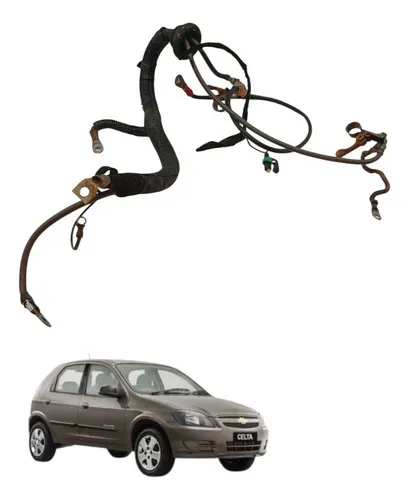Chicote Cabo Positivo Negativo Chevrolet Celta 1.0 2009