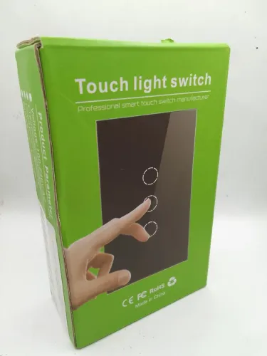 Interruptor de luz touch inteligente 1 botão touch 