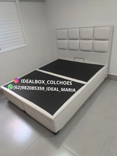 BOX BAÚ QUEEN 158X198 COM CABECEIRA PAINEL
