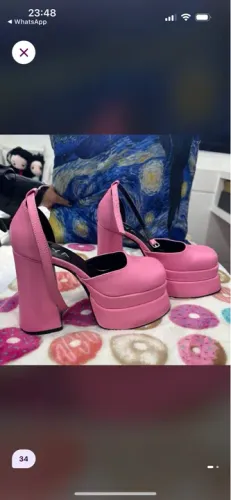 Sapato de Salto Rosa