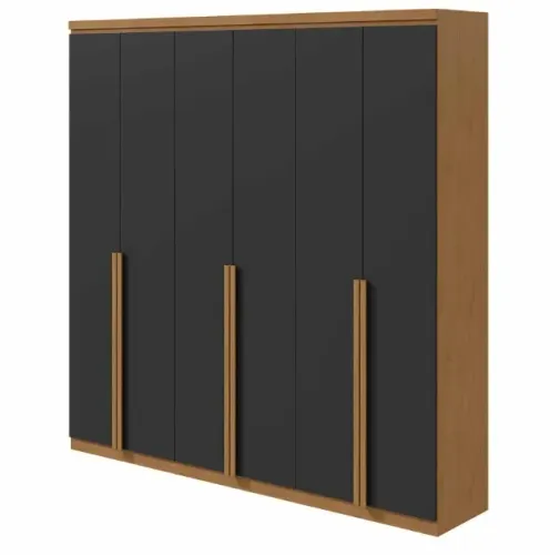 Guarda Roupa Casal 6 Potas 4 Gavetas (100% MDF)