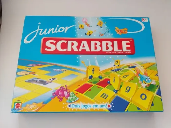 Jogo de tabuleiro SCRABBLE JUNIOR - dois jogos em um - Mattel