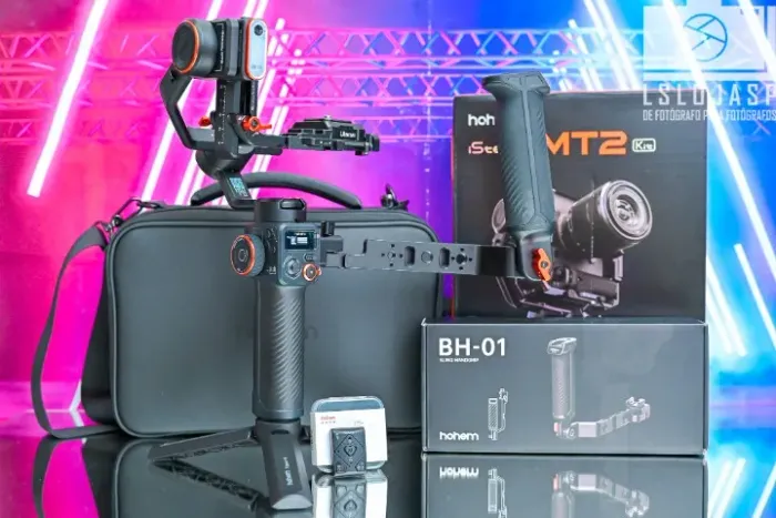 Gimbal Estabilizador Hohem iSteady MT2 Kit com IA, Smartphone e Mirrorless (Câmera)