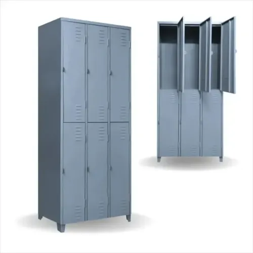Armário de aço 6 portas