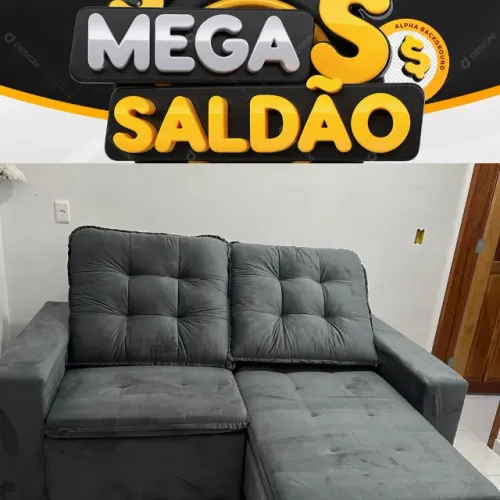 sofa retratil mega promoção