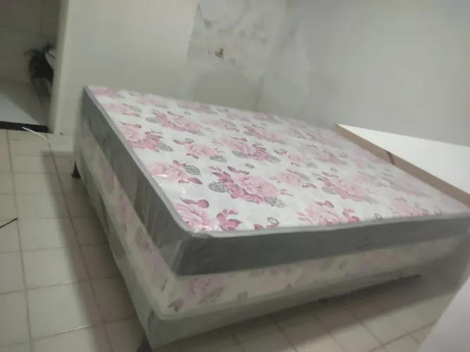 Cama box de casal molas bornnel