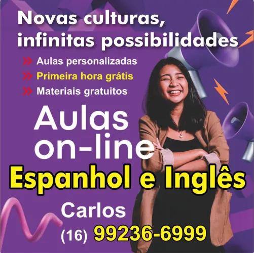 Inglês e Espanhol aulas e tradução on-line