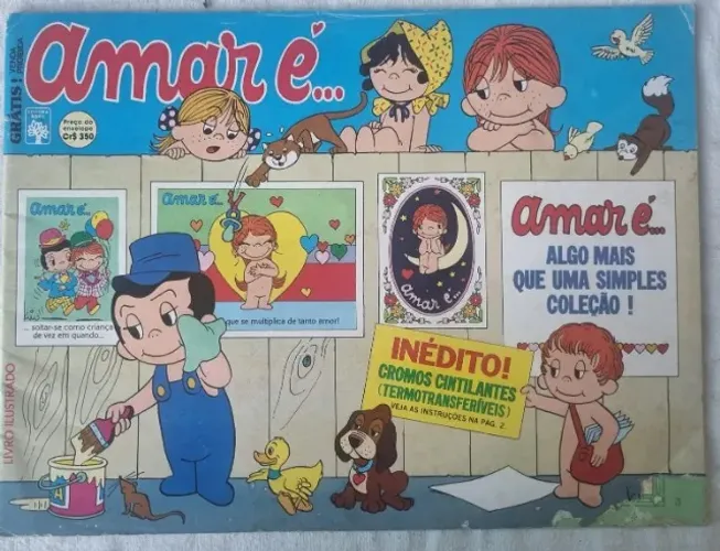Álbum - Amar é - 1985 - Ed.Abril - VAZIO - Impecável