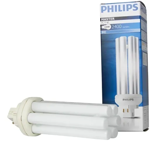 Lâmpada Fluorescente Compacta Philips PL-T 4P 32W (9 Lâmpadas)