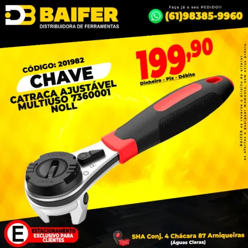 Chave Catraca Ajustável Multiuso 7360001 Noll *1662