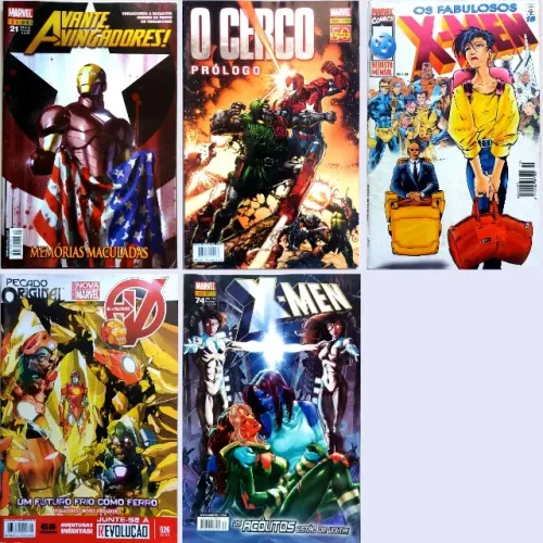 Marvel: Avante Vingadores, O cerco, Fabulosos X-Men, Vingadores (Panini/Abril) [1997-2015]