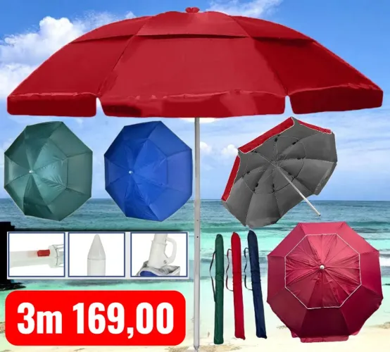 Guarda sol de ferro 3m