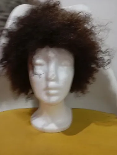 Peruca de cabelo humano Black 