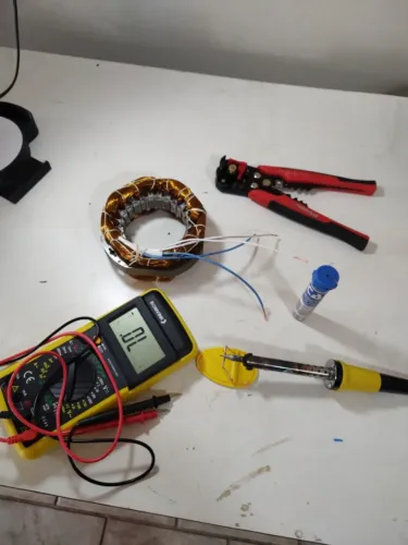 Rebobinamento enrolamento de motores ventilador