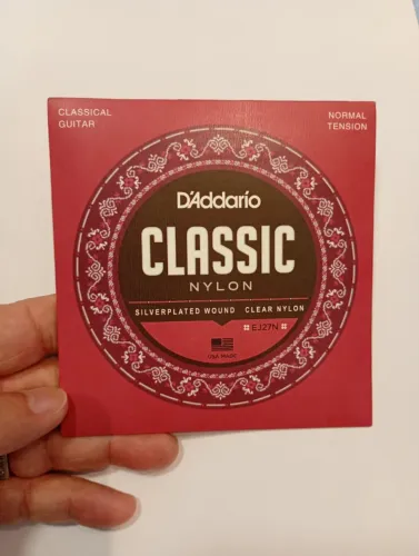 Corda Violão Nylon D'addario Student Nylon Ej27n - Nova