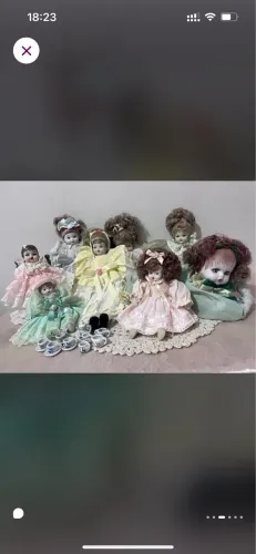 Lote bonecas de porcelana anos 80/90