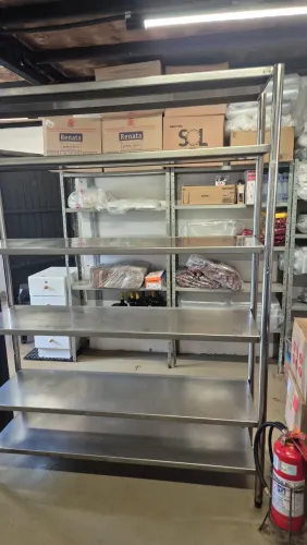 Estante de aço inox 