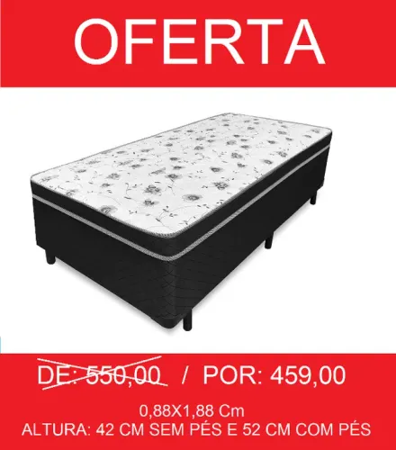 Cama Solteiro Conjugada espuma- ULTIMA PEÇA - Entrega Gratis
