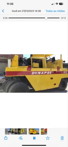 Rolo Compactador Dynapac 9 Pneus