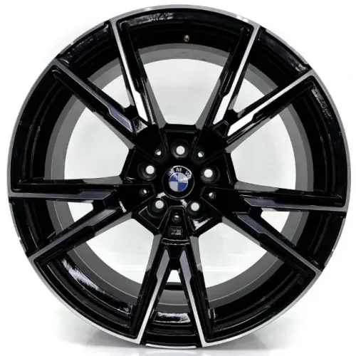 JOGO DE RODAS BMW NEW X5 / X6 ARO 20X8 E 9 PRETA DIAMANTADA 5X112 ET 25 E 40