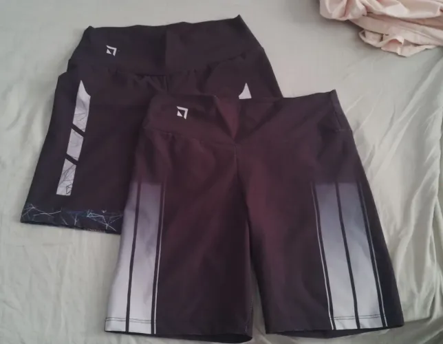 3 Shorts Esportivo Academia Lado Fit Novo + 1 legging de brinde