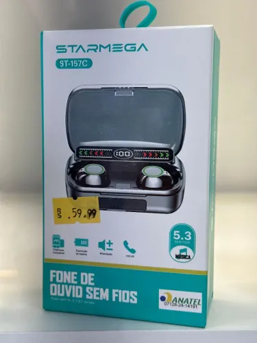 FONE DE OUVIDO BLUETOOTH 5.3 STARMEGA