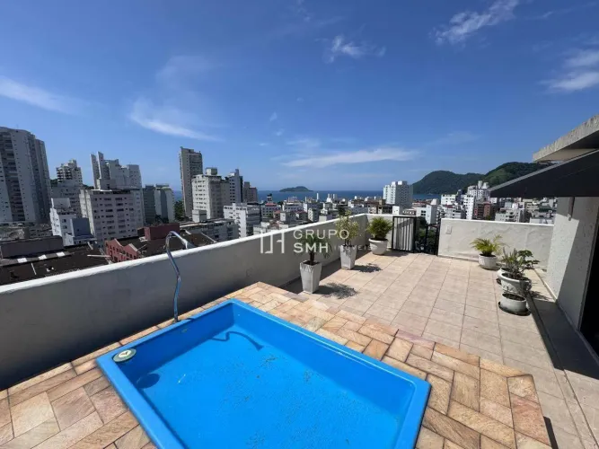 Cobertura com 3 dormitórios, 130 m² - venda por R$ 850.000 ou aluguel por R$ 8.600/mês - T