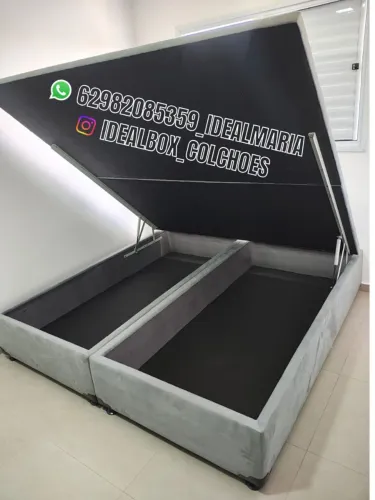 BASE BOX BAÚ SUPER KING 193X203, CHAPADO NA MADEIRA DE EUCALIPTO