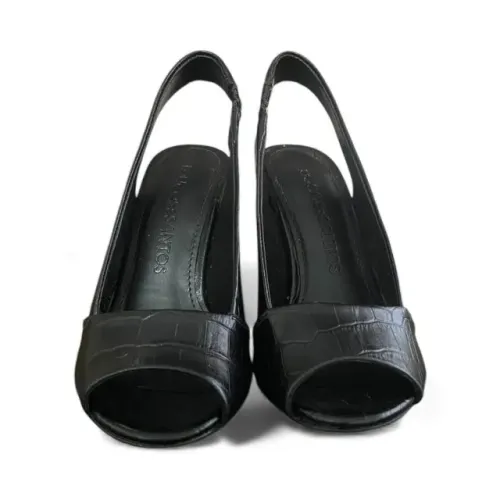 Sandalia com Salto Alto Loucos e Santos Tamanho 34