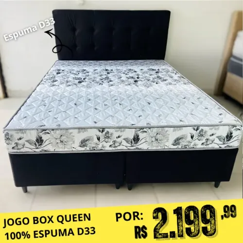 Cama Box Queen Espuma D33 Entrega Grátis 