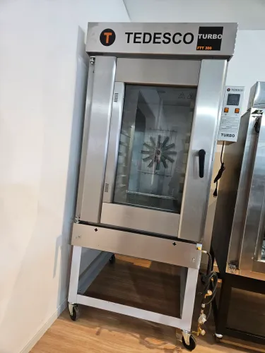 Forno industrial a gás convector turbo total inox - 10 assadeiras - pronta entrega